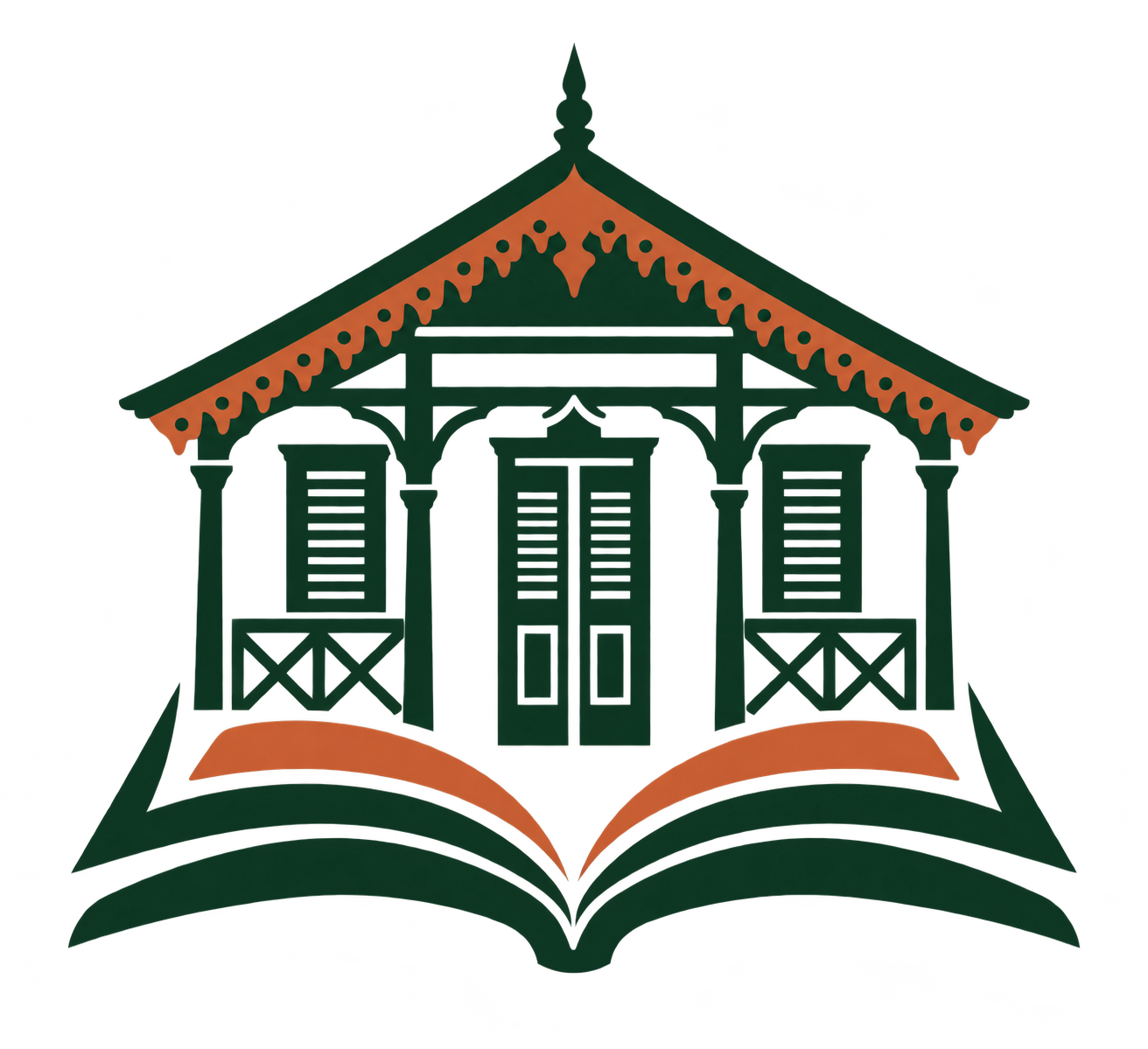 Patrimoine & Territoire, une case traditionnelle sur un livre ouvert
